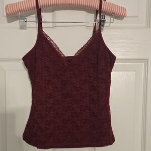 Brandy Melville Wine Lace Camisole